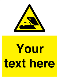 Custom Warning submerged objects in watercraft areas